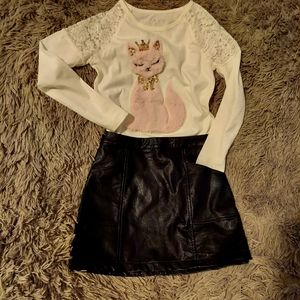 Girls Set of Skirt and Top